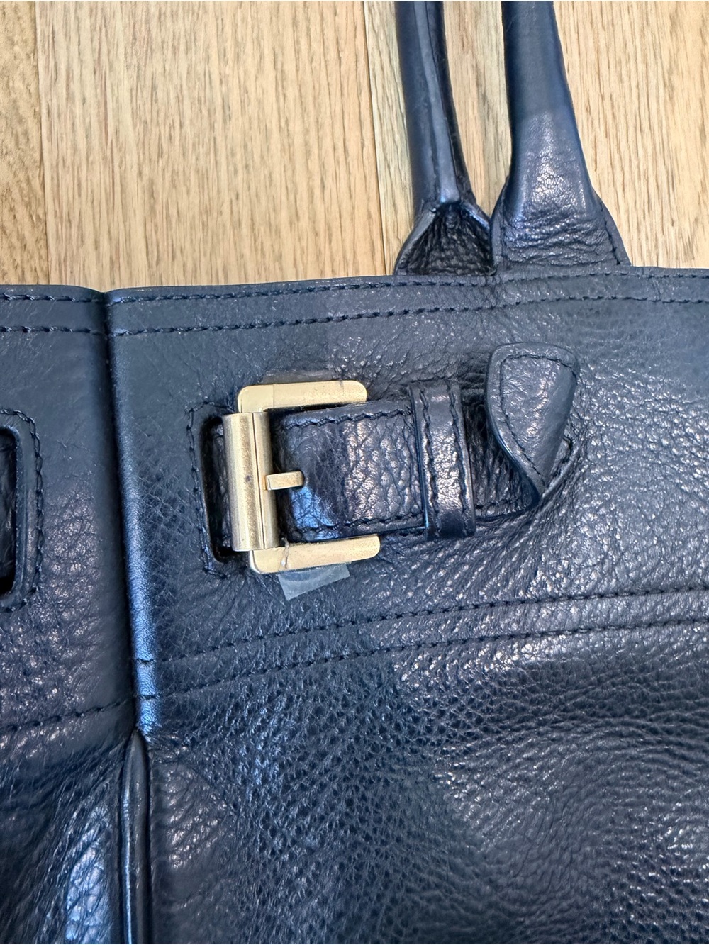 Mulberry Bayswater Black Leather Tote Bag Brass Hardware + Dust Bag — image 4 of 8